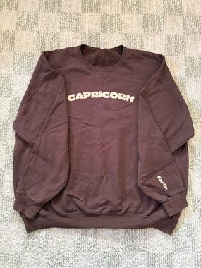 Capricorn Brown Crewneck Sweatshirt